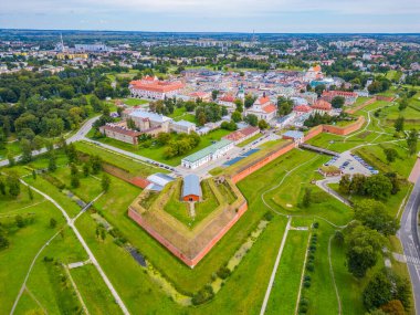 Poland.IMAGE 'deki Zamosc kasabasının panorama manzarası