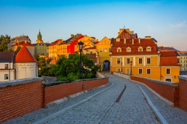 Eski Lublin, Poland.IMAGE 'deki Grodzka kapısı