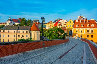 Eski Lublin, Poland.IMAGE 'deki Grodzka kapısı