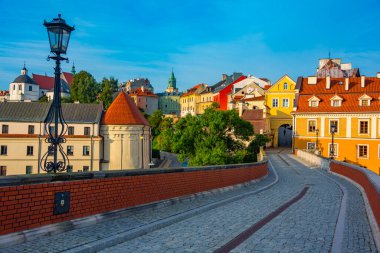 Eski Lublin, Poland.IMAGE 'deki Grodzka kapısı