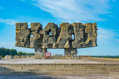 Lublin, Poland.IMAGE 'deki Mücadele ve Şehitlik Anıtı