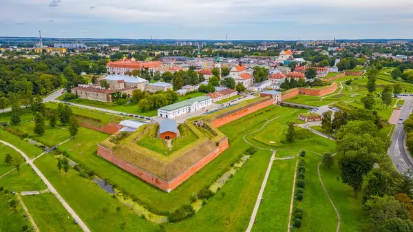 Poland.IMAGE 'deki Zamosc kasabasının panorama manzarası