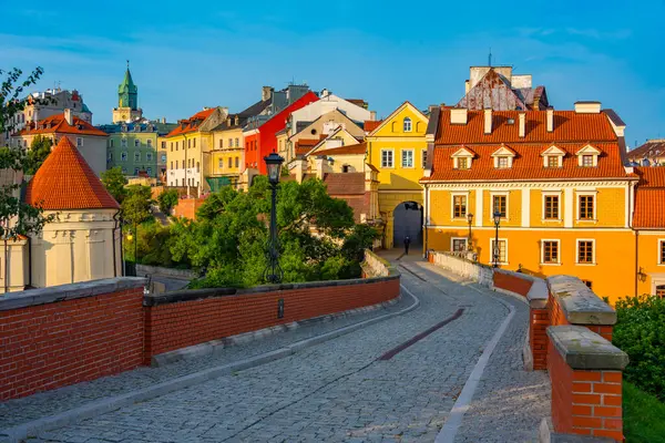Eski Lublin, Poland.IMAGE 'deki Grodzka kapısı
