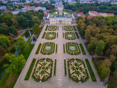 Bialystok, Poland.IMAGE Branicki sarayının gün doğumu manzarası