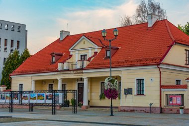 Bialystok, Poland.IMAGE 'daki Slendzinski Galerisi' nin gündoğumu