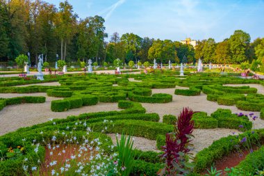 Bialystok, Poland.IMAGE 'daki Branicki Sarayı' nın gündoğumu manzarası