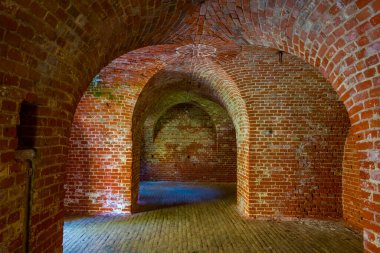 Gizycko, Poland.IMAGE Boyen kalesinde yaz günü