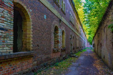 Gizycko, Poland.IMAGE Boyen kalesinde yaz günü