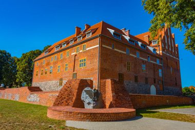 Poland.IMAGE 'deki Ketrzyn kalesinde yaz günü.