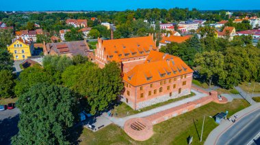 Poland.IMAGE 'deki Ketrzyn kalesinde yaz günü.