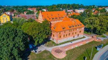 Poland.IMAGE 'deki Ketrzyn kalesinde yaz günü.