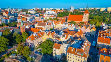 Poland.IMAGE 'de Olsztyn' in günbatımı manzarası