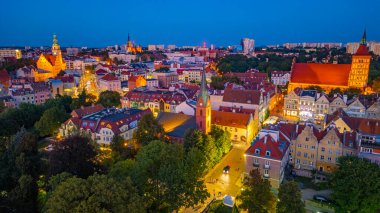 Olsztyn, Poland.IMAGE 'in günbatımı görüntüsü