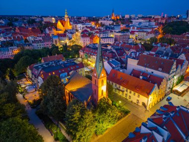 Olsztyn, Poland.IMAGE 'in günbatımı görüntüsü