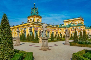 Varşova, Poland.IMAGE Wilanow Sarayı 'nda yaz günü.