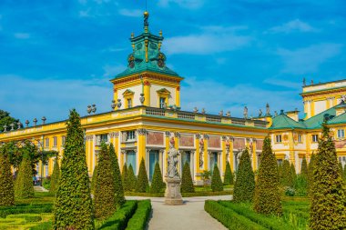 Varşova, Poland.IMAGE Wilanow Sarayı 'nda yaz günü.