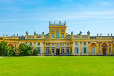 Varşova, Poland.IMAGE Wilanow Sarayı 'nda yaz günü.