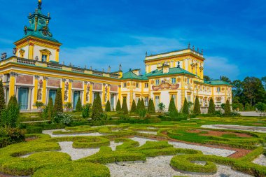 Varşova, Poland.IMAGE Wilanow Sarayı 'nda yaz günü.