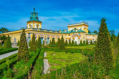 Varşova, Poland.IMAGE Wilanow Sarayı 'nda yaz günü.