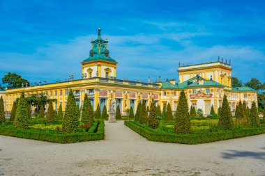 Varşova, Poland.IMAGE Wilanow Sarayı 'nda yaz günü.