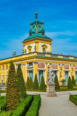 Varşova, Poland.IMAGE Wilanow Sarayı 'nda yaz günü.