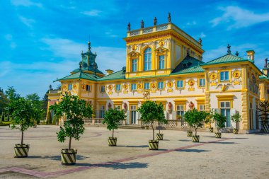 Varşova, Poland.IMAGE Wilanow Sarayı 'nda yaz günü.
