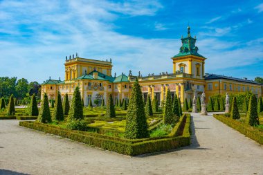 Varşova, Poland.IMAGE Wilanow Sarayı 'nda yaz günü.