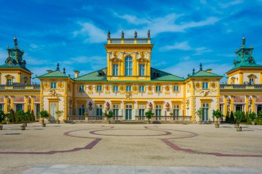 Varşova, Poland.IMAGE Wilanow Sarayı 'nda yaz günü.