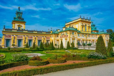 Varşova, Poland.IMAGE Wilanow Sarayı 'nda yaz günü.
