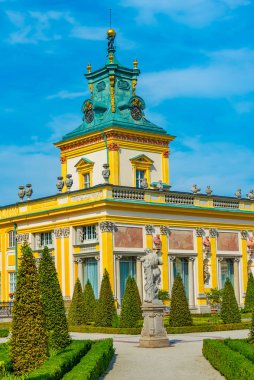Varşova, Poland.IMAGE Wilanow Sarayı 'nda yaz günü.