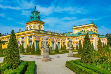 Varşova, Poland.IMAGE Wilanow Sarayı 'nda yaz günü.