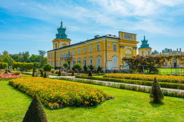 Varşova, Poland.IMAGE Wilanow Sarayı 'nda yaz günü.