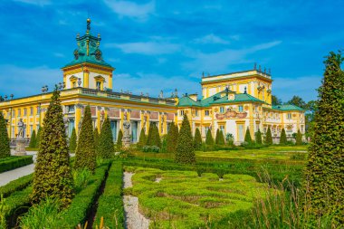 Varşova, Poland.IMAGE Wilanow Sarayı 'nda yaz günü.