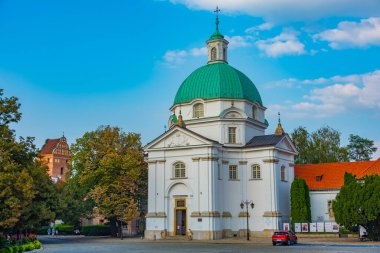 Varşova, Poland.IMAGE 'deki Roma Katolik Kilisesi