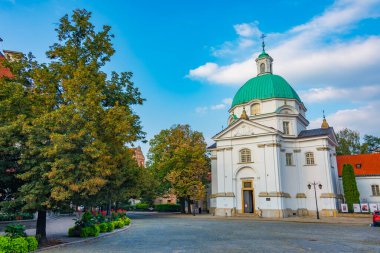 Varşova, Poland.IMAGE 'deki Roma Katolik Kilisesi