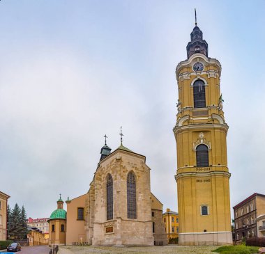 Poland.IMAGE 'deki Przemysl katedralinin panorama görüntüsü