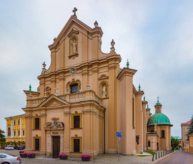 Poland.IMAGE 'deki Przemysl katedralinin panorama görüntüsü
