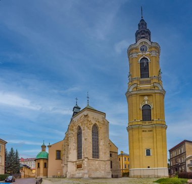 Poland.IMAGE 'deki Przemysl katedralinin panorama görüntüsü