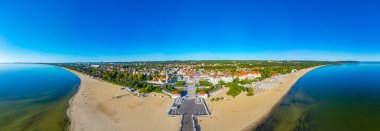 Polonya şehri Sopot.IMAGE Panorama Manzarası
