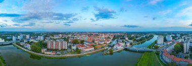 Eski Opole, Poland.IMAGE 'in Panorama manzarası