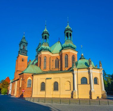 Poznan, Poland.IMAGE 'da Aziz Peter ve Paul Kilisesi' nin Archthedral Bazilikası.