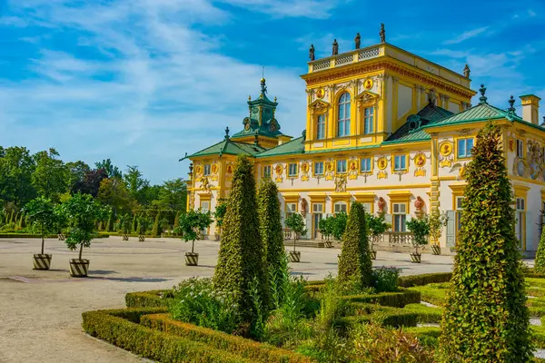 Varşova, Poland.IMAGE Wilanow Sarayı 'nda yaz günü.