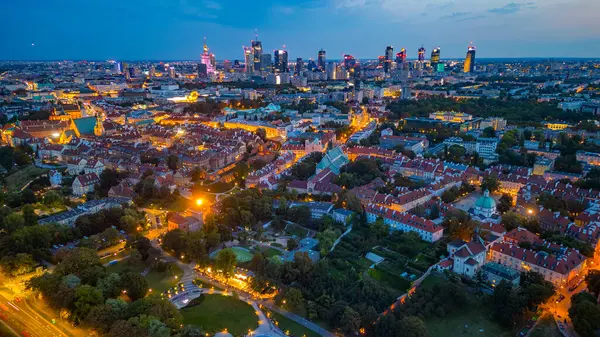 Poland.IMAGE Varşova 'da günbatımı manzarası