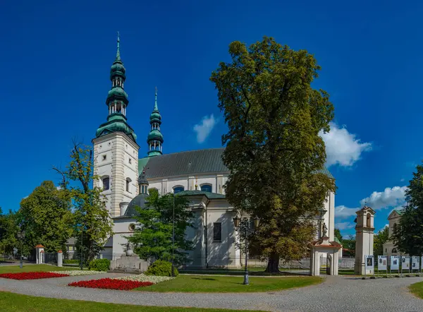 Kutsal Bakire Meryem 'in Varsayımı Katedrali ve Lowicz, Poland.IMAGE' de Aziz Nicholas.