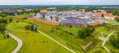 Poland.IMAGE 'deki Zamosc kasabasının panorama manzarası