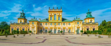 Varşova, Poland.IMAGE Wilanow Sarayı 'nda yaz günü.