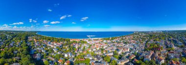 Polonya şehri Sopot.IMAGE Panorama Manzarası