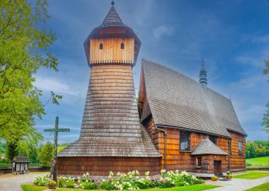 Binarowa 'daki Aziz Michael Katolik Kilisesi, Poland.IMAGE