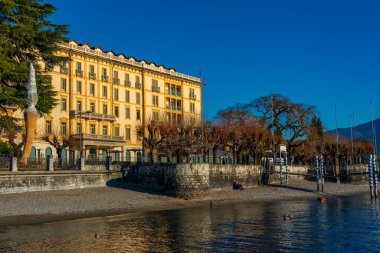 Menaggio, İtalya, 31 Aralık 2024 Victoria Oteli Mennagio ItalyIMAGE