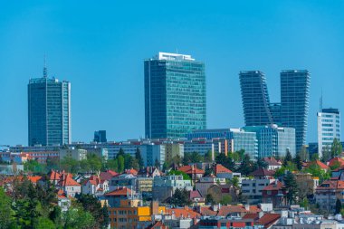 Pankrac 'ın Prag' daki Panorama görüşü, Çek Cumhuriyeti. IMAGE